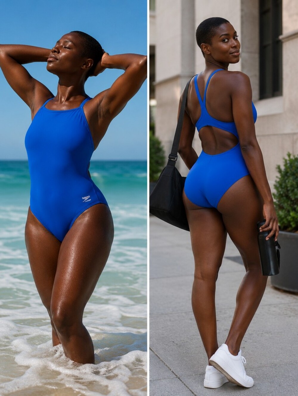 Speedo Endurance+Solid Flyback Training One Piece π